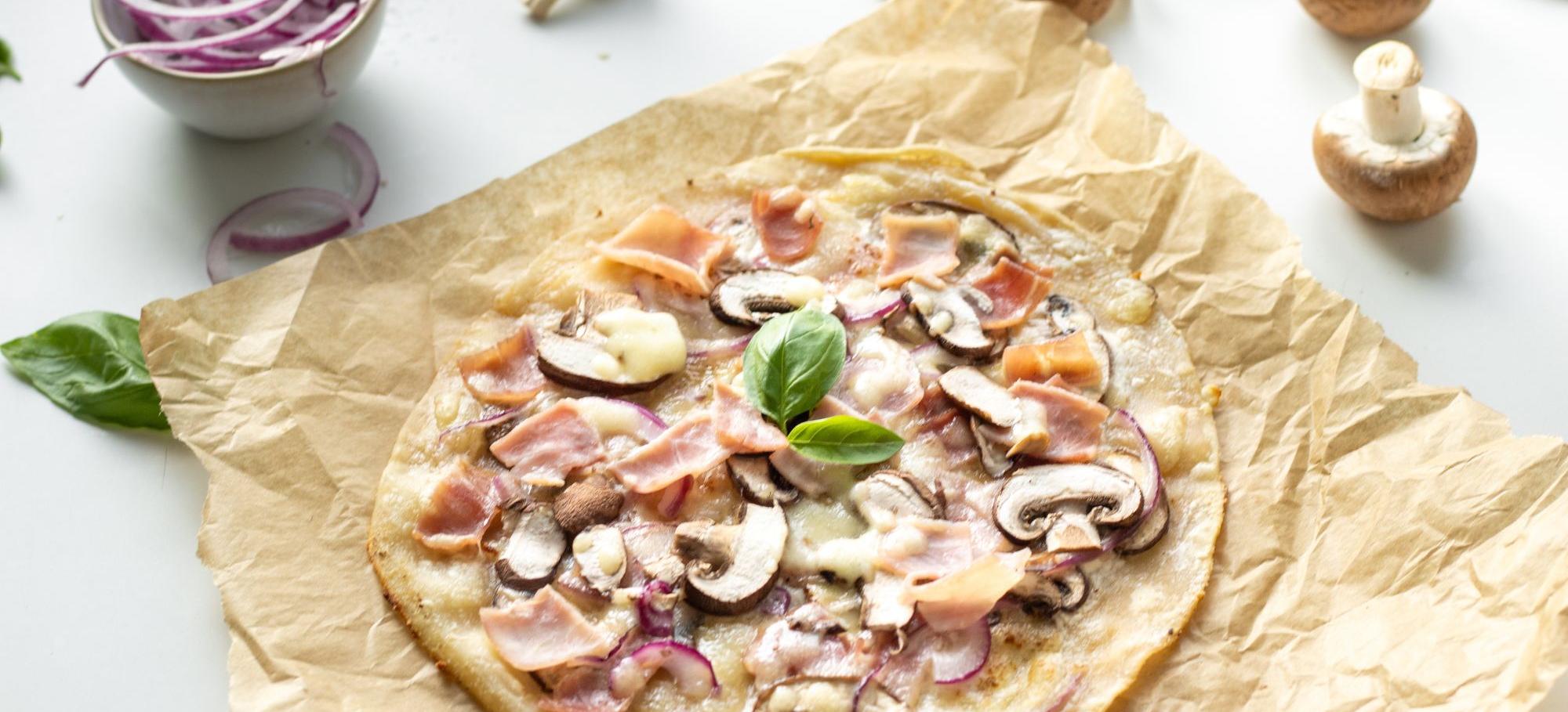 Pizza aux champignons 