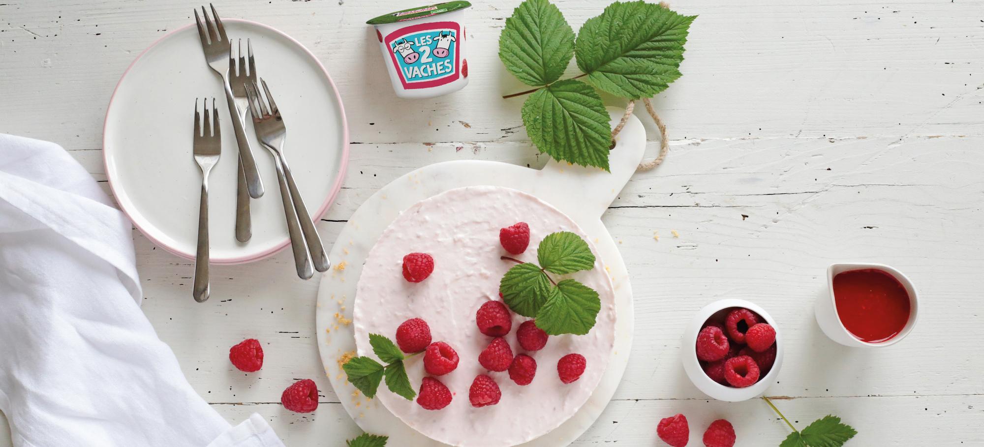 Mes Recettes bio cheesecake framboise fraise Mes Recettes cheesecake framboise fraise fruits frais gâteau yaourt gourmand recette bio