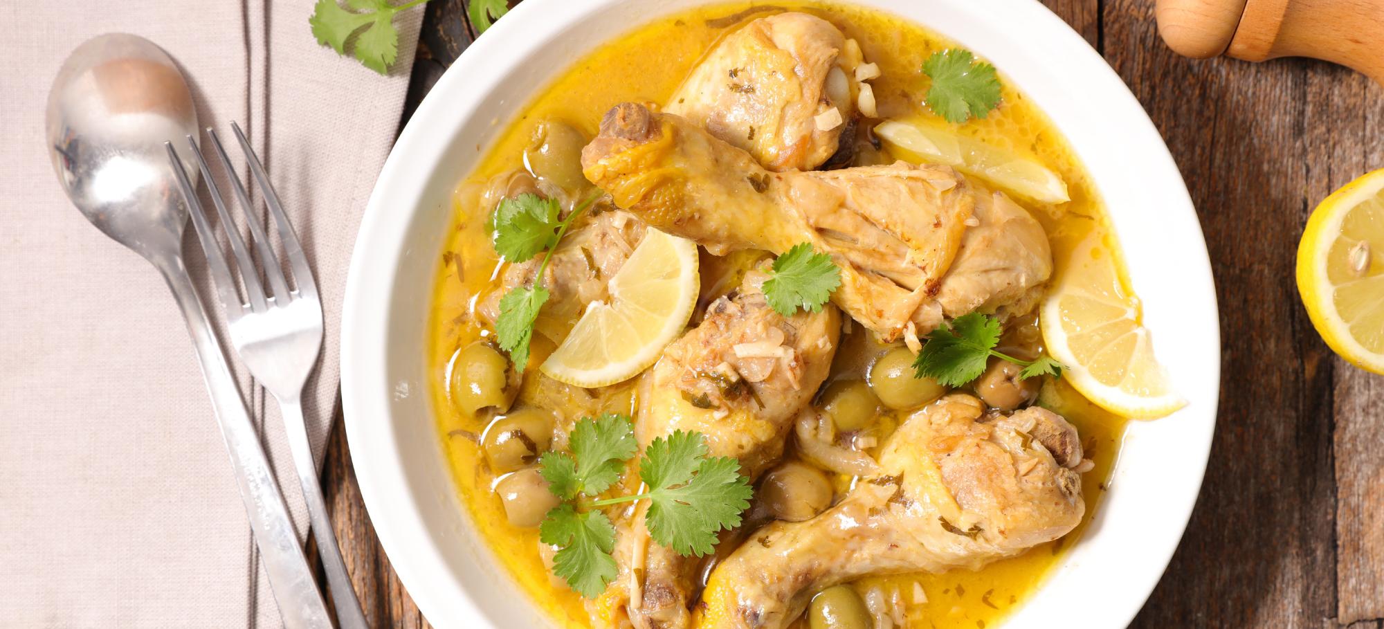Poulet citrons et olives | Mes Recettes