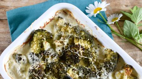 Gratin de brocoli aux amandes