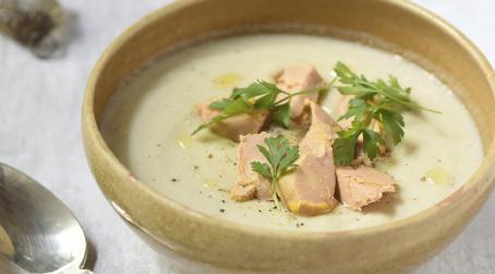 Velouté de chou-fleur au foie gras