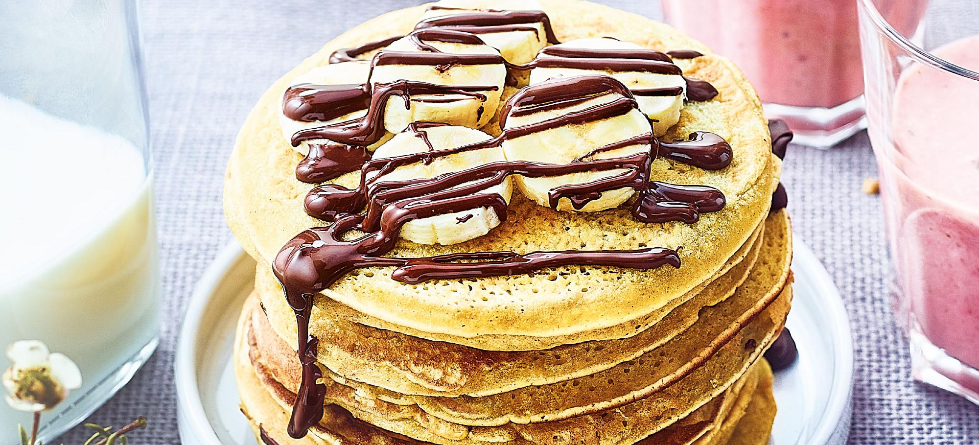pancakes bananes chocolat recette facile gourmande mes recettes
