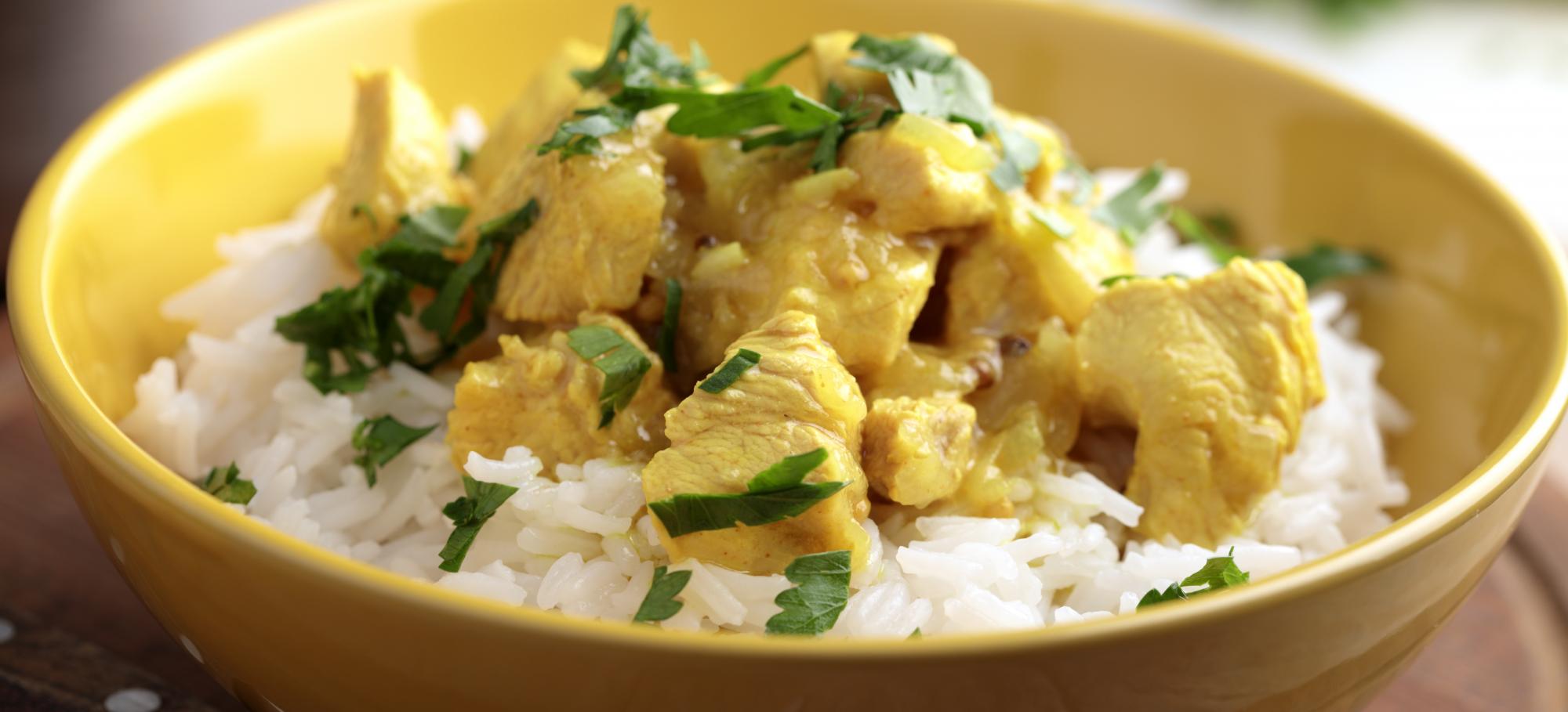 Riz et poulet au curry