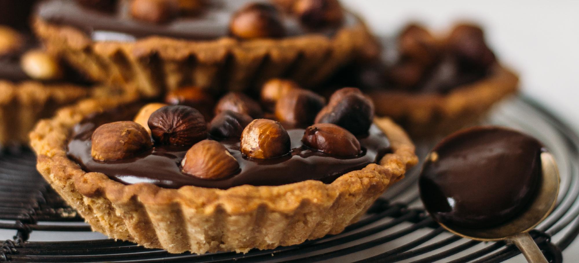 Tarte chocolat noisettes