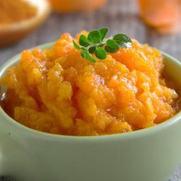 Purée de carottes et cumin