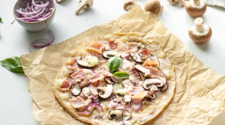 Pizza aux champignons 