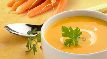 Velouté de carottes et curry