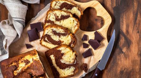 Gâteau marbré au chocolat