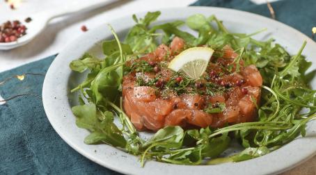 Tartare de saumon gravlax